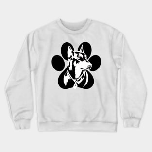 Doberman Paw Art Crewneck Sweatshirt